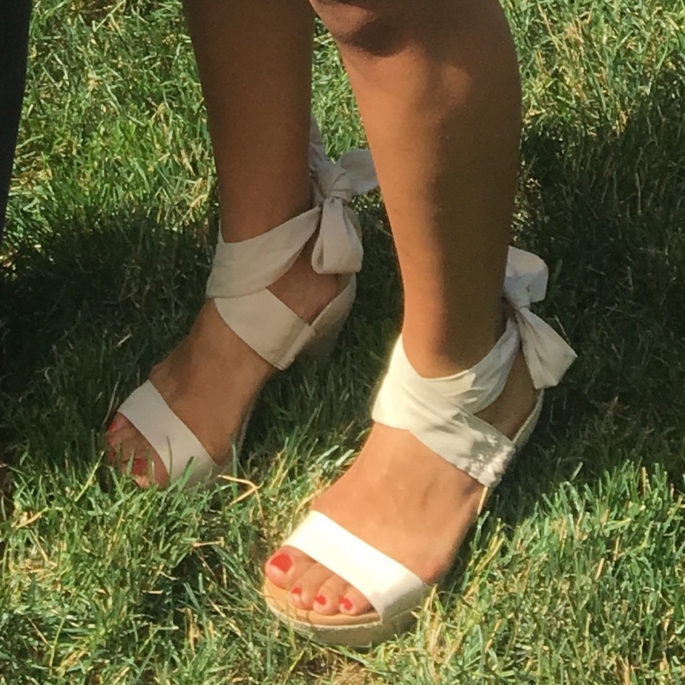 UGG Women's Tan Wedge Sandals